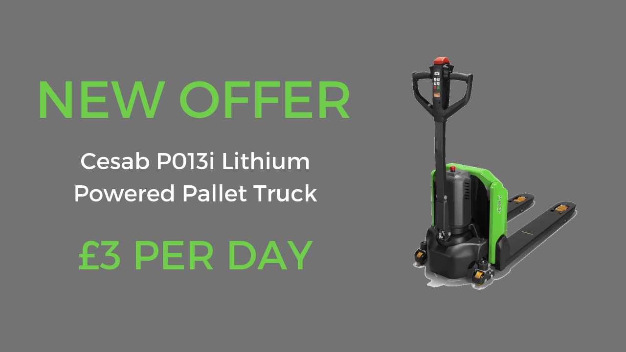 NEW OFFER: Cesab P013i Lithium Powered Pallet Truck